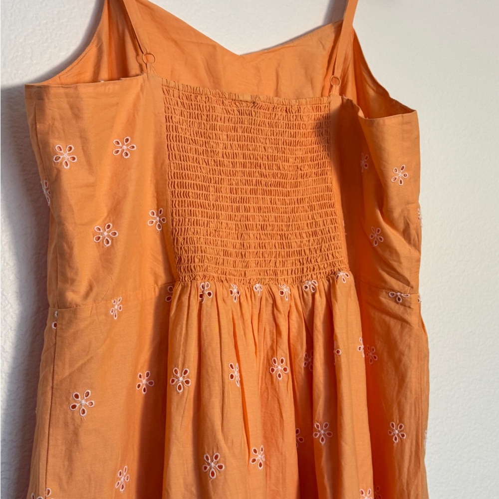 Old Navy Orange Floral Midi Dress - Picture 11 of 14